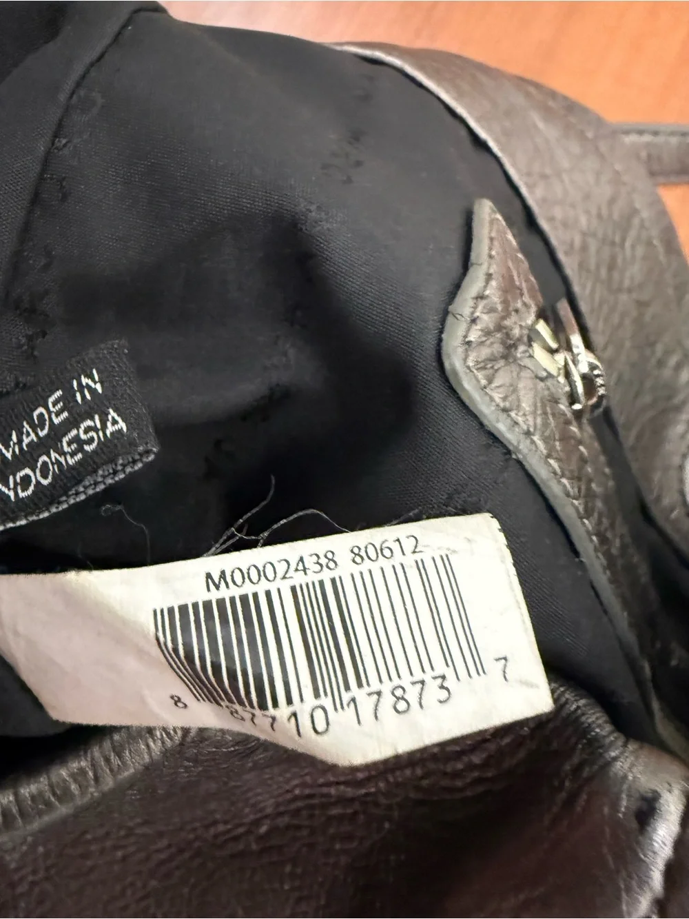 Marc by Marc Jacobs Metallic Pewter Leather Hobo